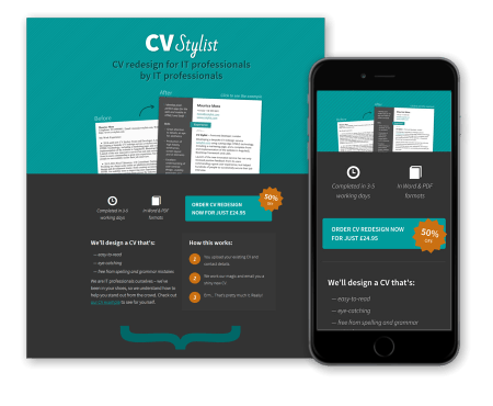 CV Stylist online service for résumé redesign