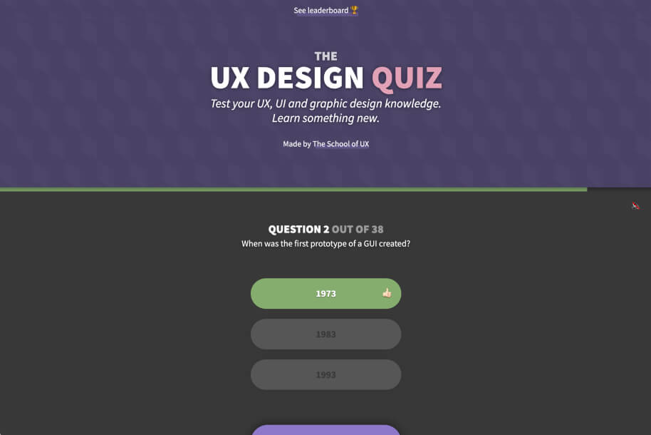 The Design Quiz – test your UX and UI design knowledge