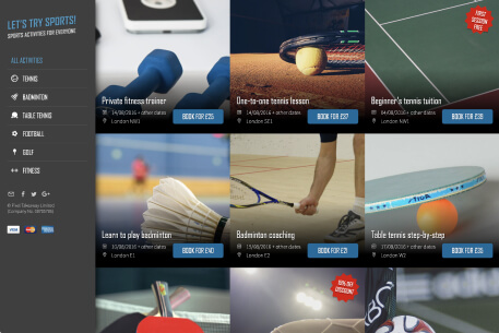 Sergei Golubev — Let's Try Sports website for finding sports activities