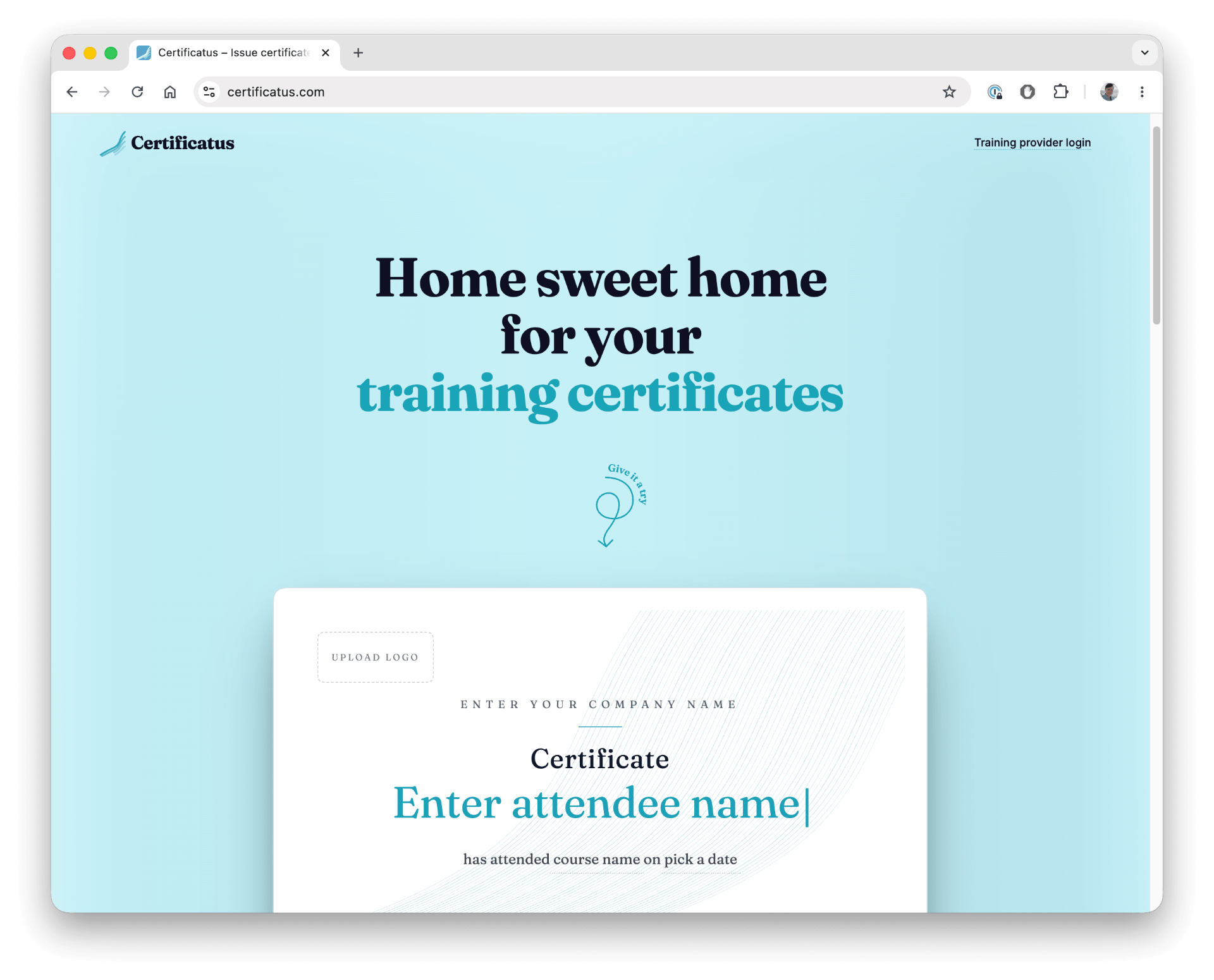 Certificatus – home sweet home for your training certificates