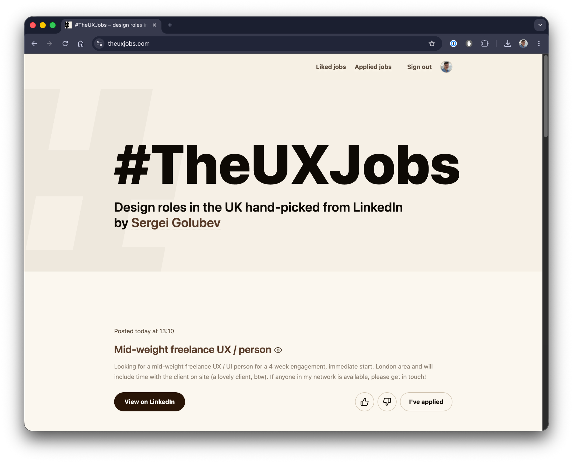 #TheUXJobs – design roles in the UK hand-picked from LinkedIn
