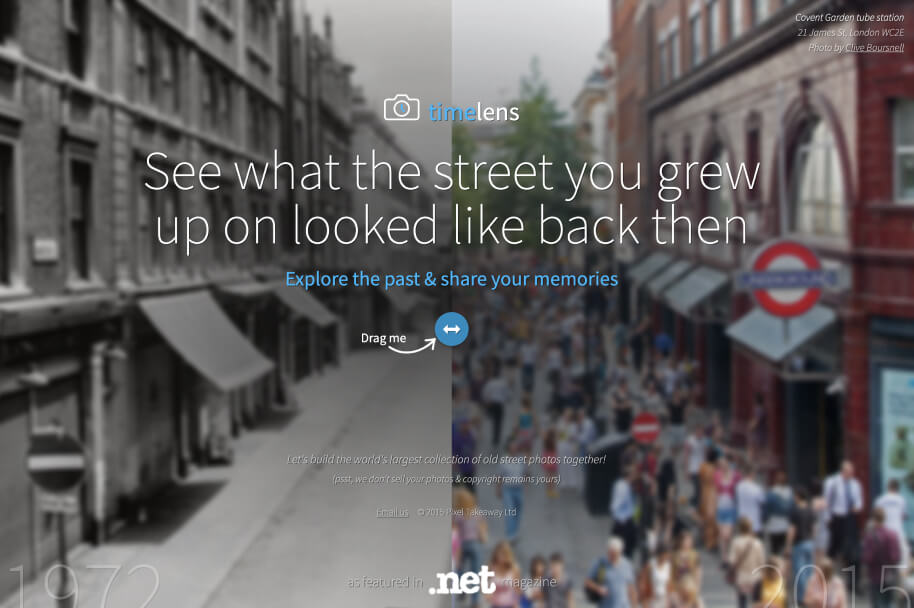 Time Lens – share and compare old street photos