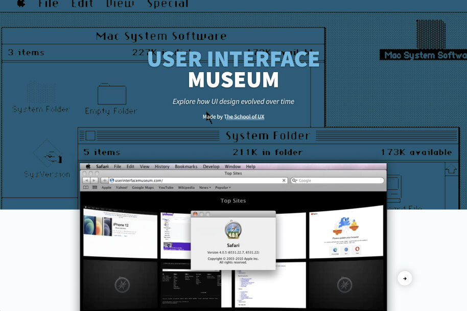 User Interface Museum – exploring UI design history